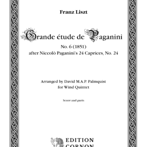 Grande étude de Paganini No. 6 [Wind Quintet] [Digital]